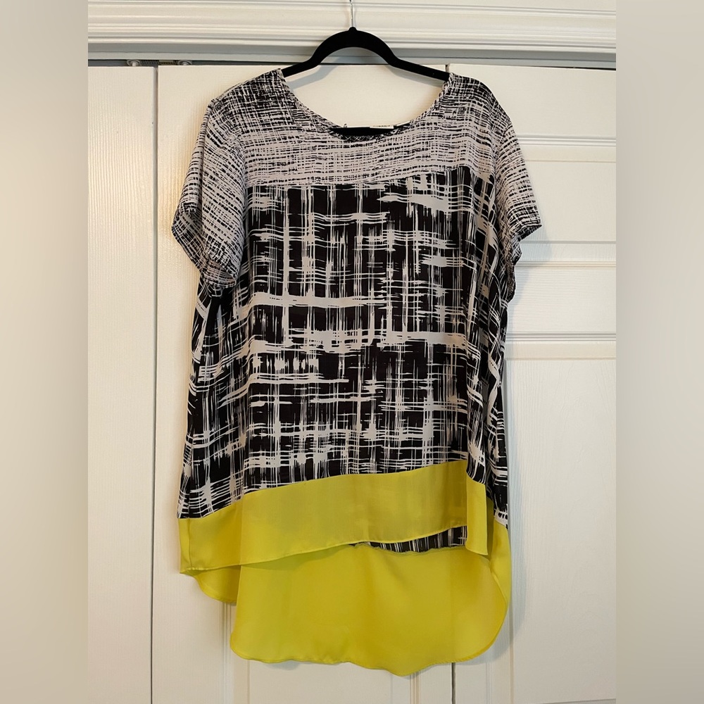 Womens Cato high low printed blouse